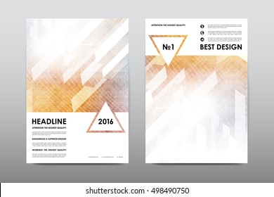 Brochure layout template flyer design vector, Magazine booklet cover abstract background