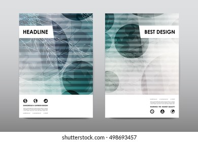 Brochure layout template flyer design vector, Magazine booklet cover abstract background