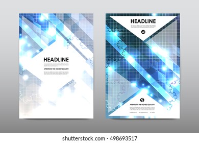 Brochure layout template flyer design vector, Magazine booklet cover abstract background
