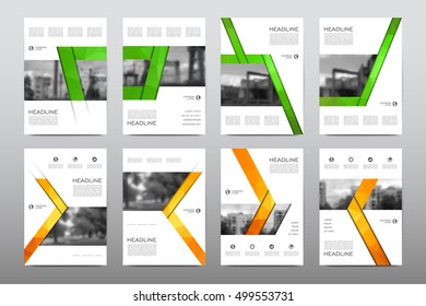 Brochure layout template flyer design vector, Magazine booklet cover abstract background