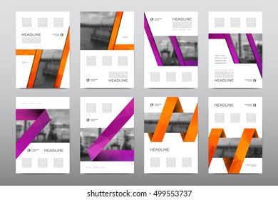Brochure layout template flyer design vector, Magazine booklet cover abstract background