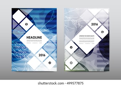 Brochure layout template flyer design vector, Magazine booklet cover abstract background
