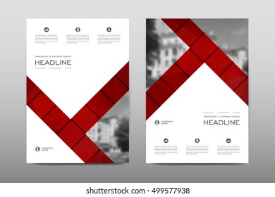 Brochure layout template flyer design vector, Magazine booklet cover abstract background