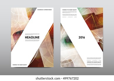 Brochure layout template flyer design vector, Magazine booklet cover abstract background