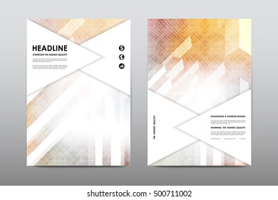 Brochure layout template flyer design vector, Magazine booklet cover abstract background