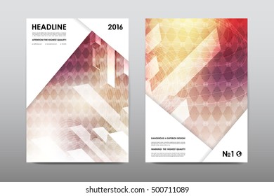 Brochure layout template flyer design vector, Magazine booklet cover abstract background