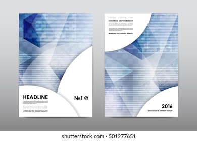 Brochure layout template flyer design vector, Magazine booklet cover abstract background