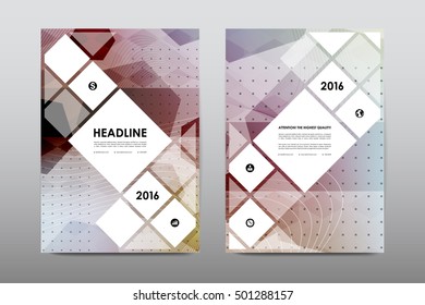 Brochure layout template flyer design vector, Magazine booklet cover abstract background