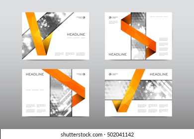 Brochure layout template flyer design vector, Magazine booklet cover abstract background
