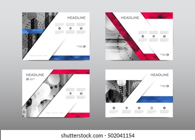 Brochure layout template flyer design vector, Magazine booklet cover abstract background