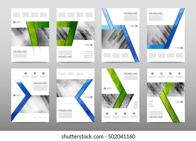 Brochure layout template flyer design vector, Magazine booklet cover abstract background