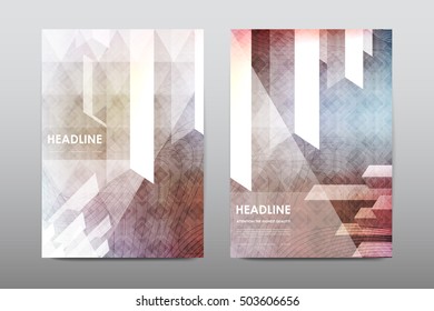Brochure layout template flyer design vector, Magazine booklet cover abstract background