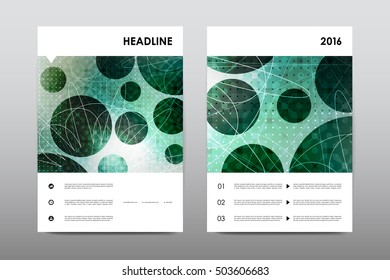 Brochure layout template flyer design vector, Magazine booklet cover abstract background