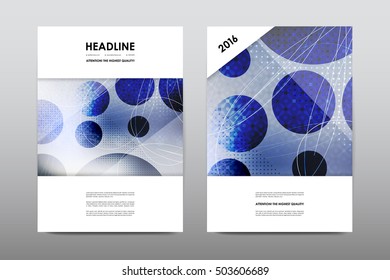 Brochure layout template flyer design vector, Magazine booklet cover abstract background