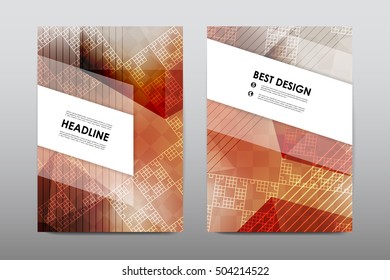 Brochure layout template flyer design vector, Magazine booklet cover abstract background