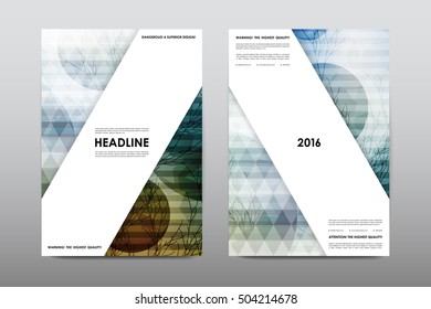 Brochure layout template flyer design vector, Magazine booklet cover abstract background