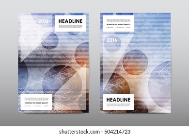 Brochure layout template flyer design vector, Magazine booklet cover abstract background