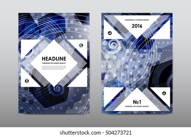 Brochure layout template flyer design vector, Magazine booklet cover abstract background