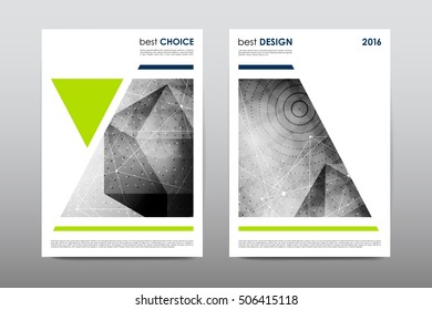 Brochure layout template flyer design vector, Magazine booklet cover abstract background