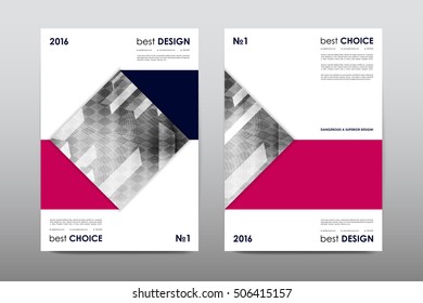 Brochure layout template flyer design vector, Magazine booklet cover abstract background
