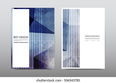 Brochure layout template flyer design vector, Magazine booklet cover abstract background