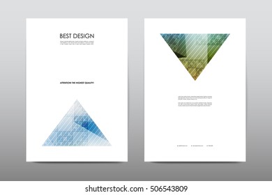 Brochure layout template flyer design vector, Magazine booklet cover abstract background