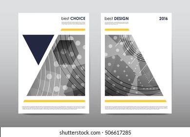 Brochure layout template flyer design vector, Magazine booklet cover abstract background