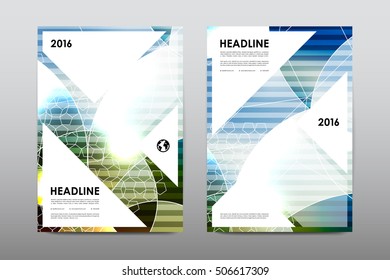 Brochure layout template flyer design vector, Magazine booklet cover abstract background