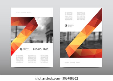 Brochure layout template flyer design vector, Magazine booklet cover abstract background
