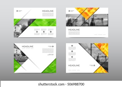 Brochure layout template flyer design vector, Magazine booklet cover abstract background