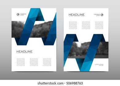 Brochure layout template flyer design vector, Magazine booklet cover abstract background