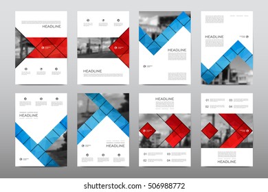 Brochure layout template flyer design vector, Magazine booklet cover abstract background