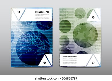 Brochure layout template flyer design vector, Magazine booklet cover abstract background
