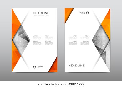 Brochure layout template flyer design vector, Magazine booklet cover abstract background