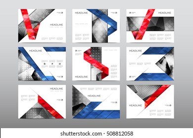 Brochure layout template flyer design vector, Magazine booklet cover abstract background