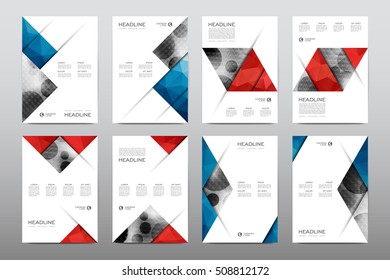 Brochure layout template flyer design vector, Magazine booklet cover abstract background