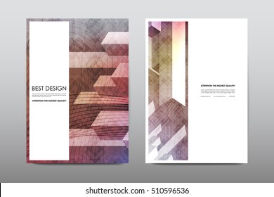 Brochure layout template flyer design vector, Magazine booklet cover abstract background