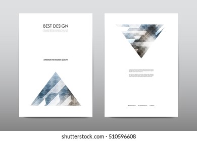 Brochure layout template flyer design vector, Magazine booklet cover abstract background