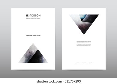 Brochure layout template flyer design vector, Magazine booklet cover abstract background