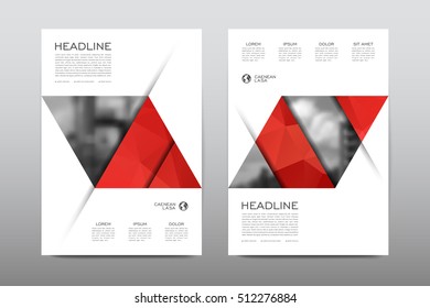 Brochure layout template flyer design vector, Magazine booklet cover abstract background