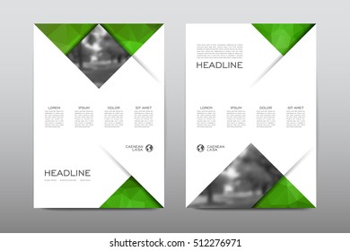Brochure layout template flyer design vector, Magazine booklet cover abstract background