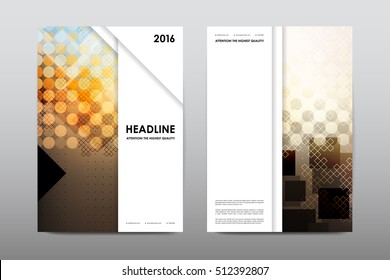 Brochure layout template flyer design vector, Magazine booklet cover abstract background