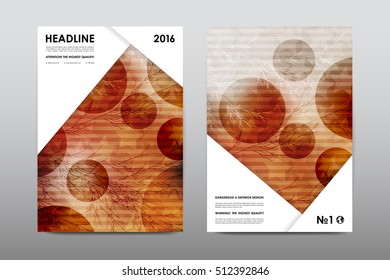 Brochure layout template flyer design vector, Magazine booklet cover abstract background