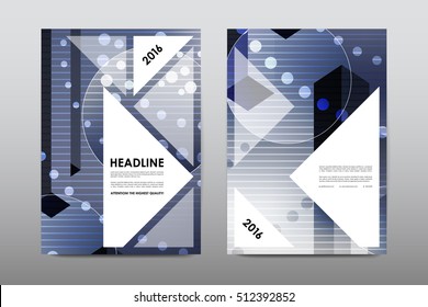 Brochure layout template flyer design vector, Magazine booklet cover abstract background