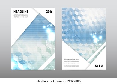 Brochure layout template flyer design vector, Magazine booklet cover abstract background