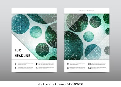 Brochure layout template flyer design vector, Magazine booklet cover abstract background
