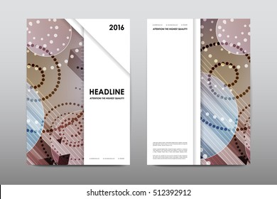 Brochure layout template flyer design vector, Magazine booklet cover abstract background