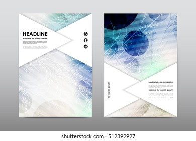 Brochure layout template flyer design vector, Magazine booklet cover abstract background