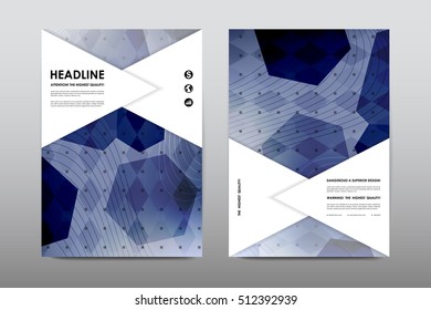 Brochure layout template flyer design vector, Magazine booklet cover abstract background