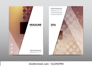 Brochure layout template flyer design vector, Magazine booklet cover abstract background
